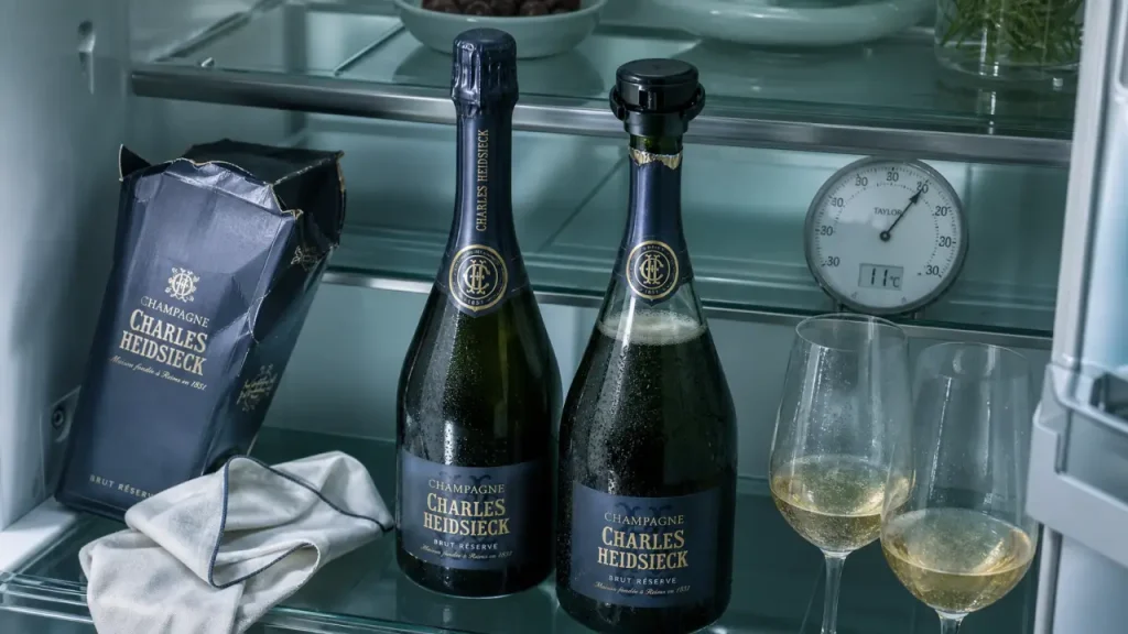 Champagne au frigo combien de temps : garder les bulles