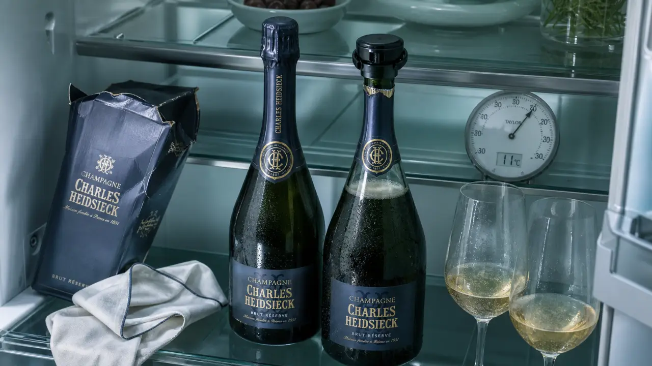 Champagne au frigo combien de temps : garder les bulles