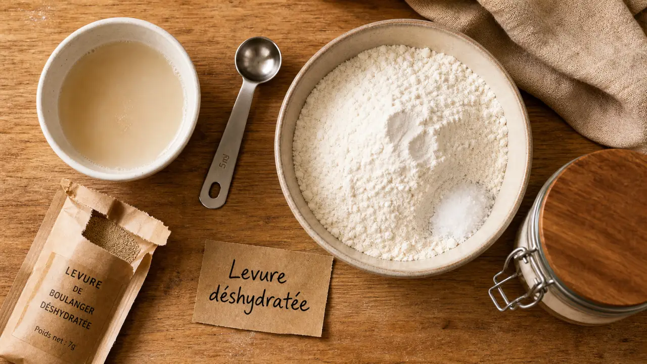 Levure de boulanger déshydratée : dosage, 35°C et erreurs qui bloquent la pousse