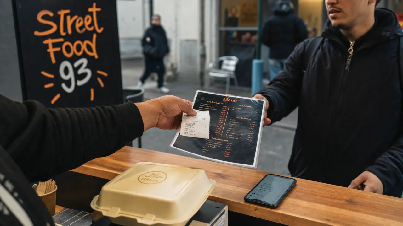 Street food 93 à Villetaneuse : menu halal, comptoir et commande