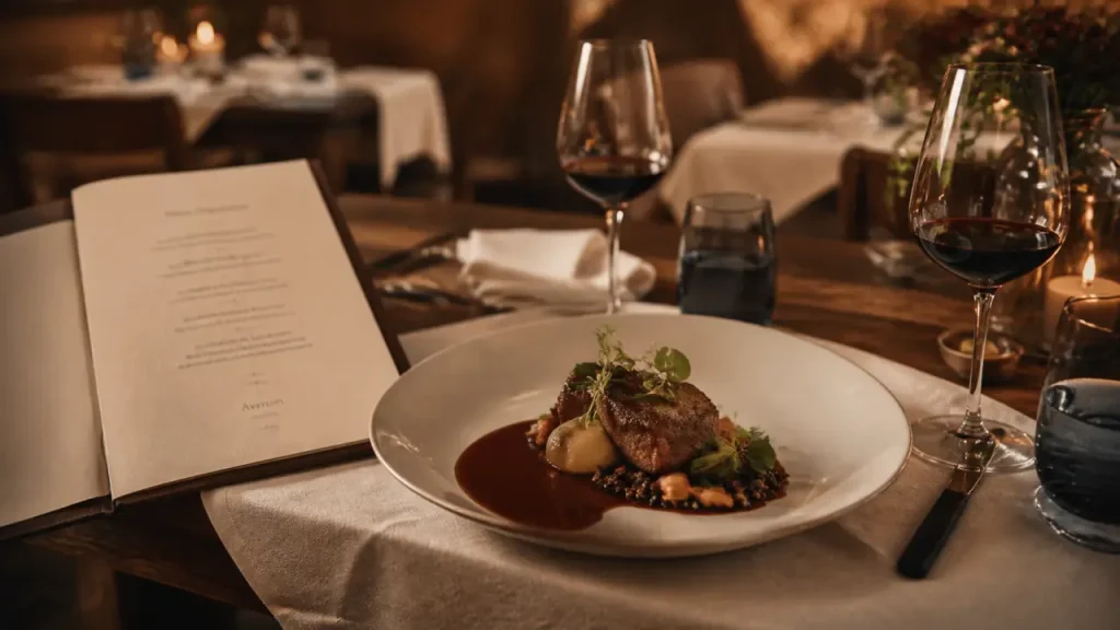 Avarum restaurant gastronomique Blois : table de dégustation à Fougères-sur-Bièvre