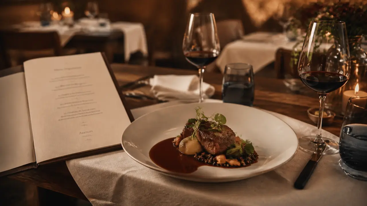 Avarum restaurant gastronomique Blois : table de dégustation à Fougères-sur-Bièvre