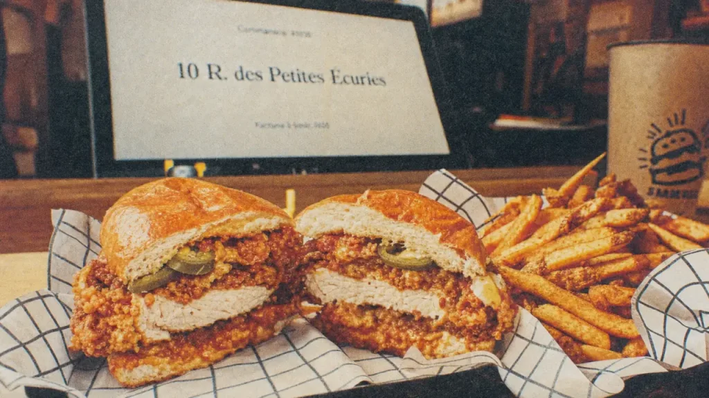 Dogma street food Paris 10e : burger fried chicken, frites