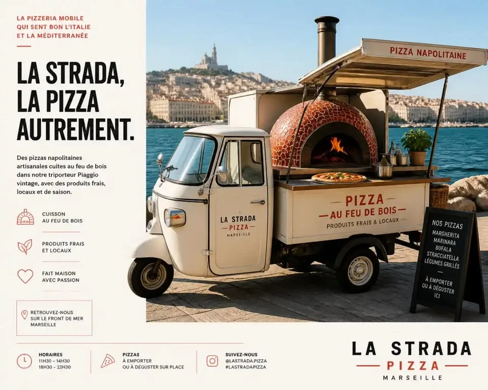 Triporteur Tranquillo Street Food à Marseille