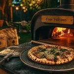 Four a pizza Vulcano : cuisson au feu de bois