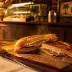 Little Havana - street food paris 02 : sandwich cubain à la golden hour devant le comptoir