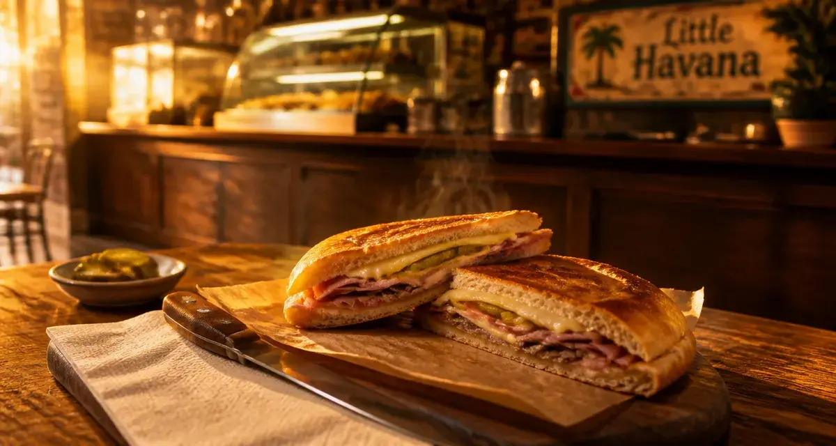 Little Havana - street food paris 02 : sandwich cubain à la golden hour devant le comptoir