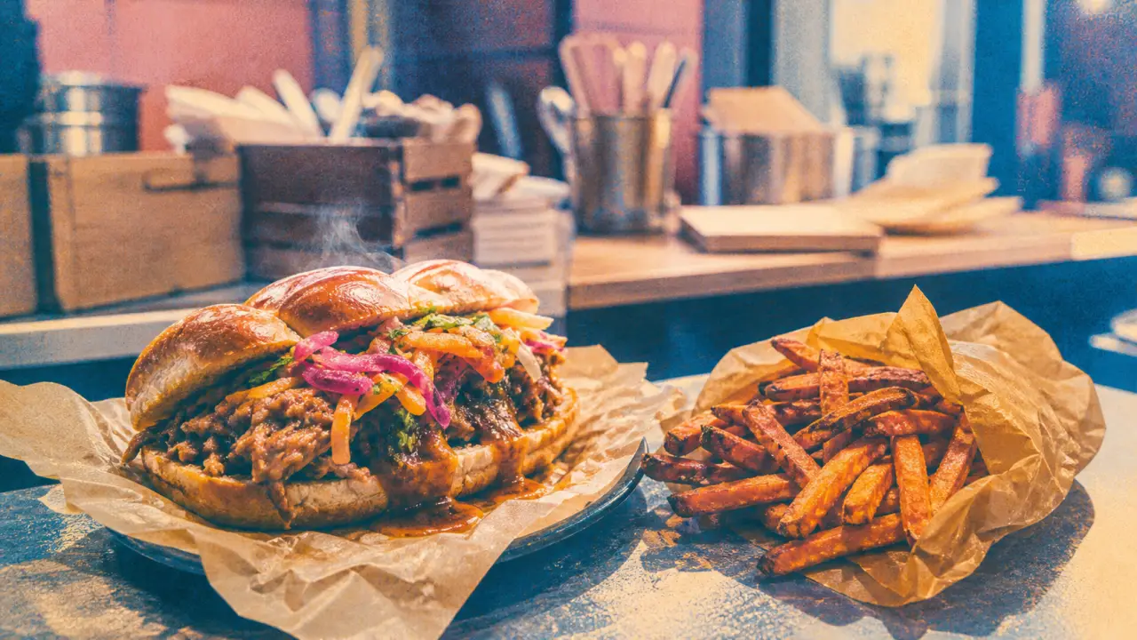 Nissi street food levantine : hallah tressée et frites à Paris
