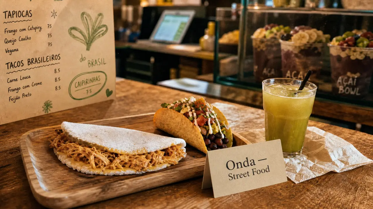 Onda - street food do brasil à Paris : tapioca brésilienne et taco, street food