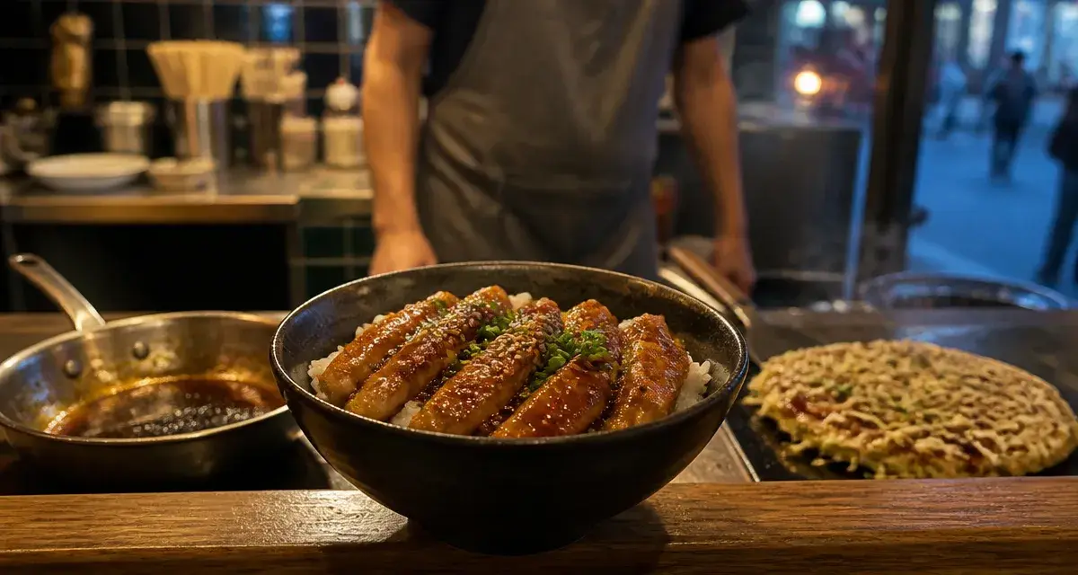 Osaka street food à Nancy : bol donburi fumant et okonomiyaki