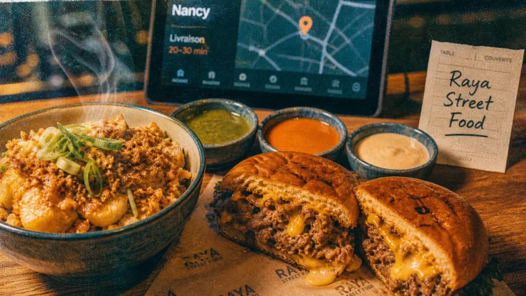 Raya Street Food Nancy GD Coeur : bol de riz crousty et sauces maison