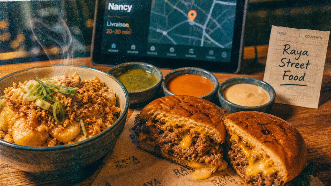 Raya Street Food Nancy GD Coeur : bol de riz crousty et sauces maison