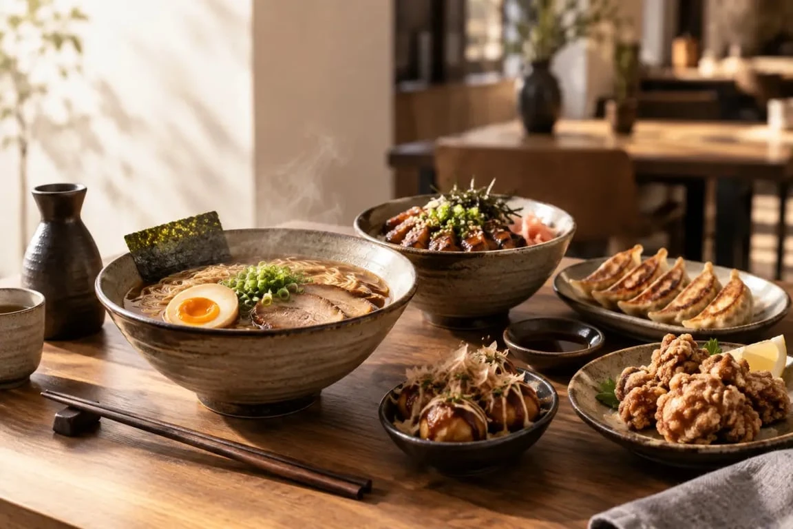 Plats de Ryoshi Street Food à Quimper : ramen, donburi, gyoza et karaage