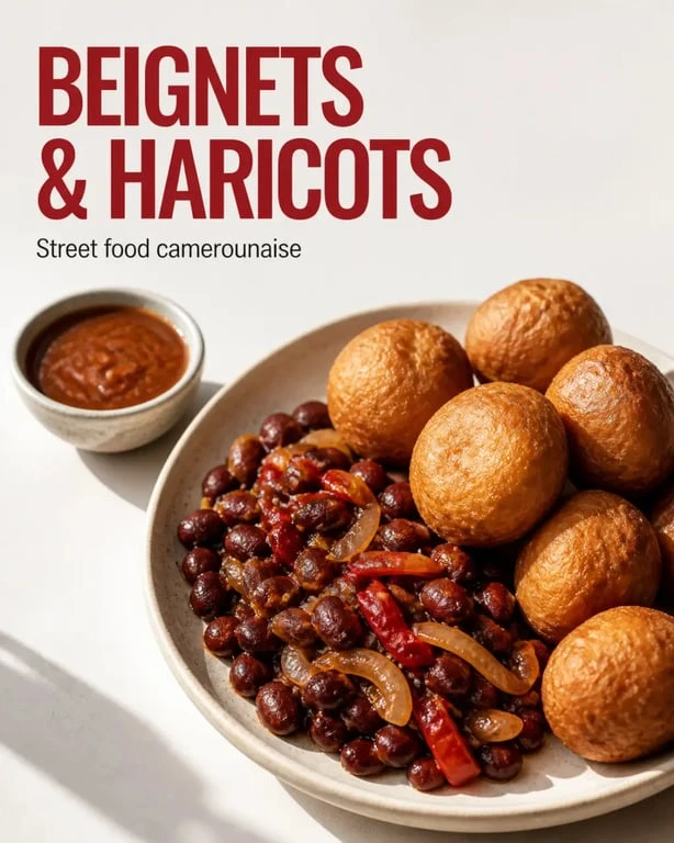 Bara afro street food : beignets camerounais et haricots rouges mijotés