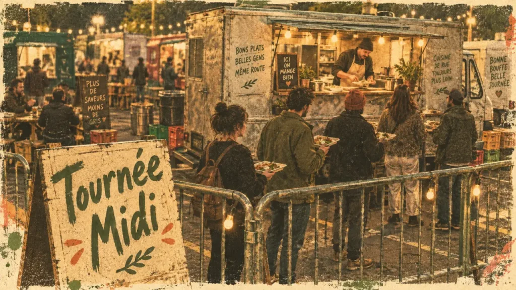 Food truck saint etienne et tournée midi sur parking