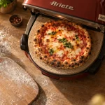 Four pizza Ariete 400°C : préchauffage 15 min, pizza dorée