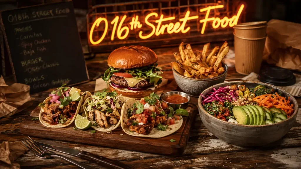 O16th Street Food à Saint-Aignan : tacos, burgers et repas à emporter près de Beauval