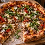 Pizza saucisse italienne : mozzarella fondante, salsiccia, sauce tomate, pâte croustillante