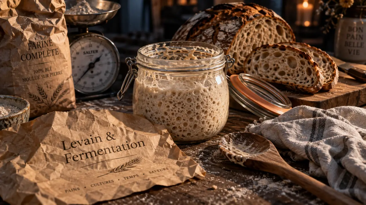 Qu est ce que le levain : bocal de levain naturel bulleux