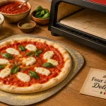 Four a pizza ferrari : pizza margherita cuite au four électrique