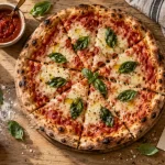 Origine restaurant pizza nîmes : pizza Marguerite au basilic